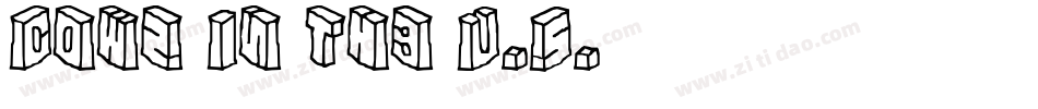 Cows In the U.S.字体转换